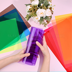 60Pcs 10 Colors PVC Plastic Sheets&nbsp;FIND-DR0002-09