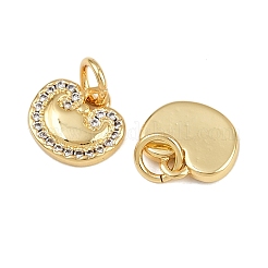 Brass Micro Pave Cubic Zirconia Pendants&nbsp;KK-A269-60G