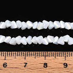 Electroplate Opaque Glass Beads Strands&nbsp;X-GLAA-N022-4mm-03