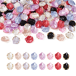 160Pcs 8 Styles Hot Stamping Opaque Resin Pendants&nbsp;RESI-TA0001-48