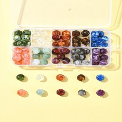 10 Colors 80Pcs Two-tone Opaque Acrylic Beads&nbsp;FIND-FS0002-68