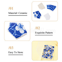 Porcelain Cabochons&nbsp;PORC-TA0001-74
