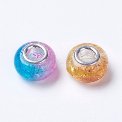 Two Tone Resin European Beads&nbsp;RPDL-K002-C02
