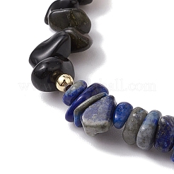 12Pcs 12 Styles Constellations Guardian Gemstone Stretch Bracelets&nbsp;BJEW-JB11108