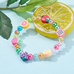 Transparent Acrylic Beads Stretch Kids Bracelets&nbsp;BJEW-JB06326