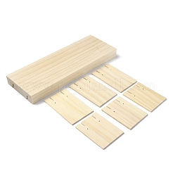 2-Slot Wooden Earring Display Card Stands&nbsp;LS-EDIS-R027-01A-02