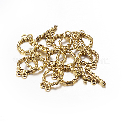 Tibetan Style Alloy Toggle Clasps&nbsp;LS-GLF10797Y