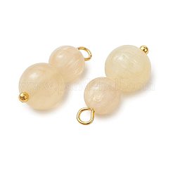 Natural Golden Silk Jade Beaded Pendants&nbsp;PALLOY-JF05886