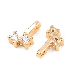 Brass Micro Pave Cubic Zirconia Charms&nbsp;KK-H538-19B-G