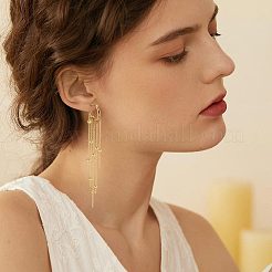 5 Pair 304 Stainless Steel Hoop Earring Findings&nbsp;STAS-UN0047-37