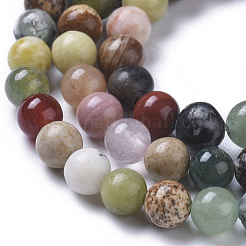 Natural Mixed Gemstone Beads Strands&nbsp;G-F668-08-6mm