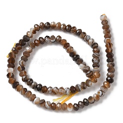 Natural Banded Agate Beads Strands&nbsp;G-D344-A34-04