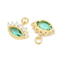 Brass Colorful Cubic Zirconia Pendants&nbsp;KK-E800-04G