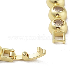 Brass Flat Round Link Chain Bracelets&nbsp;BJEW-D039-33G
