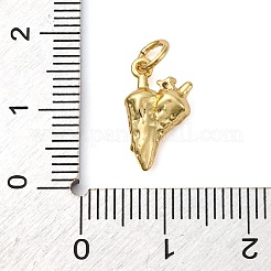 Brass Micro Pave Cubic Zirconia Pendants&nbsp;KK-P308-71G