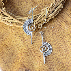 Zinc Alloy Dangle Earrings&nbsp;FS-WG8C7C6-01