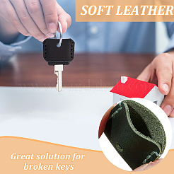 6Pcs 6 Colors Cowhide Nonslip Waterproof Reusable Key Sleeve&nbsp;FIND-OC0003-53