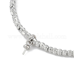 Brass Adjustable Beaded Bracelets Making&nbsp;KK-U020-19P