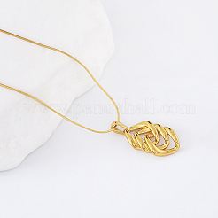 3Pcs Vintage Stainless Steel Triple Rhombus Pendant Necklaces for Women&nbsp;IX5959