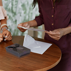 Rectangle Paper Jewelry Gift Boxes with Bowknot&nbsp;CON-TAC0010-89D