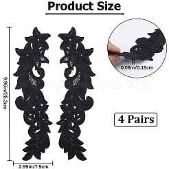 Flower Polyester Computerized Embroidery Sew on Ornament Accessories&nbsp;DIY-WH0308-462A