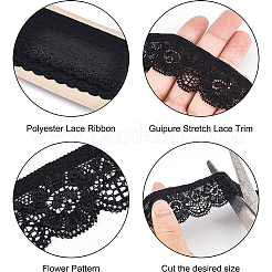 Guipure Stretch Lace Trim&nbsp;SRIB-WH0011-009A