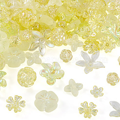 130Pcs 8 Styles Plating Acrylic Beads&nbsp;OACR-TA0004-51A