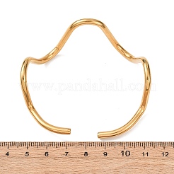 304 Stainless Steel Cuff Bangles for Women&nbsp;BJEW-Z165-03G