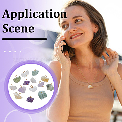 Natural Gemstone Pendants&nbsp;PALLOY-FG00001