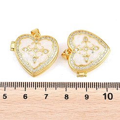 Brass Locket Pendants&nbsp;KK-D232-05G