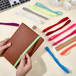 Candy Color Nylon & Spandex Elastic Bookmark&nbsp;OFST-CP0001-14B