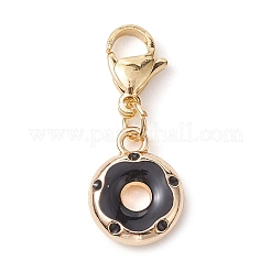 Donut Alloy Enamel Pendant Decorations&nbsp;HJEW-JM01913