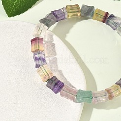 Natural Fluorite Beaded Bracelets&nbsp;G-H332-12