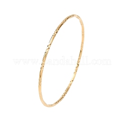 Textured 304 Stainless Steel Bangles for Women&nbsp;BJEW-Z165-05G