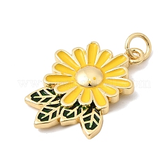 Brass Enamel Pendants&nbsp;KK-Z160-06G