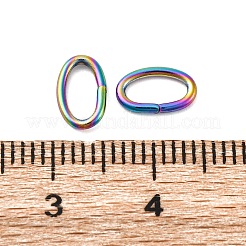 Ion Plating(IP) 304 Stainless Steel Open Jump Rings&nbsp;STAS-F221-40MC-G