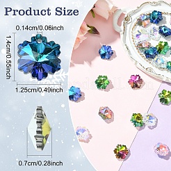 30Pcs Electroplated Glass Charms&nbsp;EGLA-YW0005-23