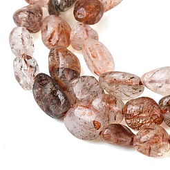 Natural Rutilated Quartz Beads Strands&nbsp;G-A208-05
