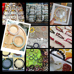 20Pcs Small Transparent Shelf Bangle Organizer Bracelet Displays Stand Jewelry Holder&nbsp;BDIS-PH0001-04