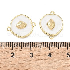 Ocean Brass Enamel Connector Charms&nbsp;KK-C251-05G-01D