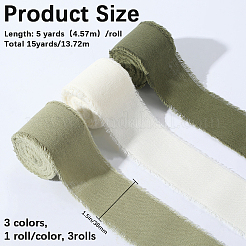3 Rolls 3 Colors Cotton Ribbon&nbsp;OCOR-GF0005-33B