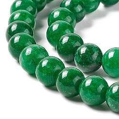 Natural White Jade Round Beads Strand&nbsp;G-E141-03B