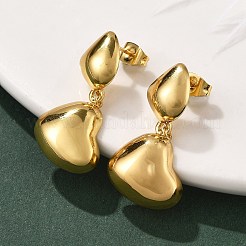 304 Stainless Steel Dangle Stud Earrings for Women&nbsp;EJEW-U052-08G