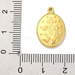 201 Stainless Steel Pendants&nbsp;LS-STAS-Q015-03G