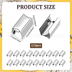 210Pcs Iron Cord Ends&nbsp;IFIN-ME0001-20