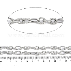 304 Stainless Steel Twist Oval Link Chains&nbsp;CHS-K017-03P
