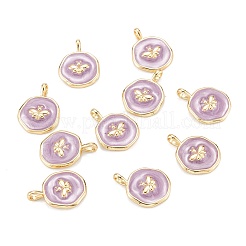 Brass Enamel Pendants&nbsp;LS-KK-A155-02G