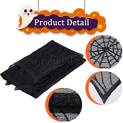 Halloween Theme Polyester Lace Embroidery Table Mats&nbsp;AJEW-WH0166-64