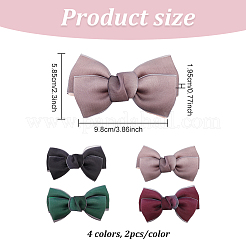 8Pcs 4 Colors Handmade Organza Bowknot&nbsp;DIY-FG0004-32
