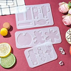 3Pcs 3 Styles Sippy Cup Fixed Cup Tag Bag Zipper Pendant Silicone Molds&nbsp;SIL-CJ0002-97